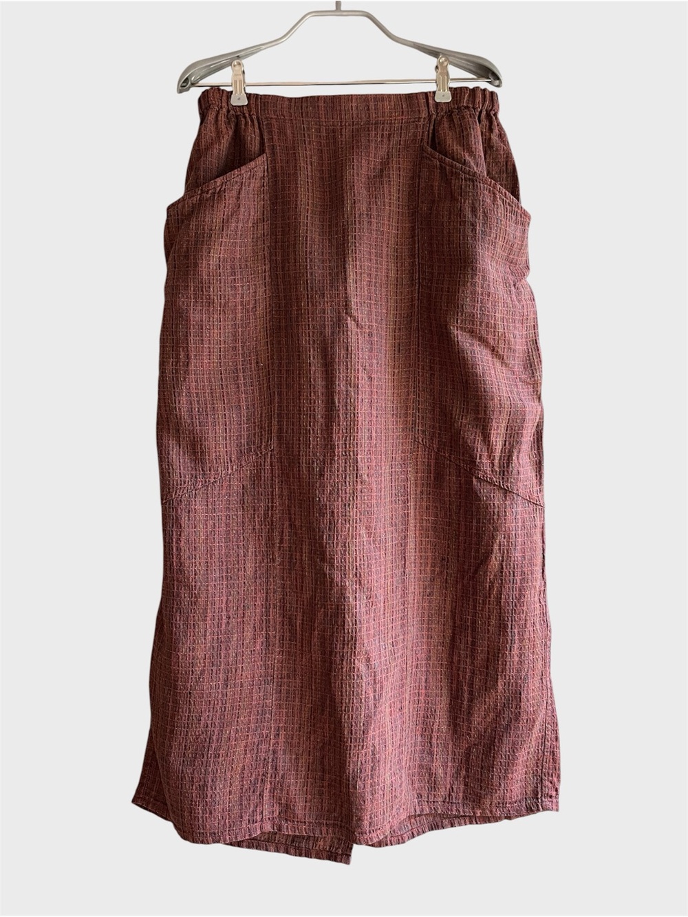 Vintage Flax 100% Linen Maxi Skirt - Size 6-10